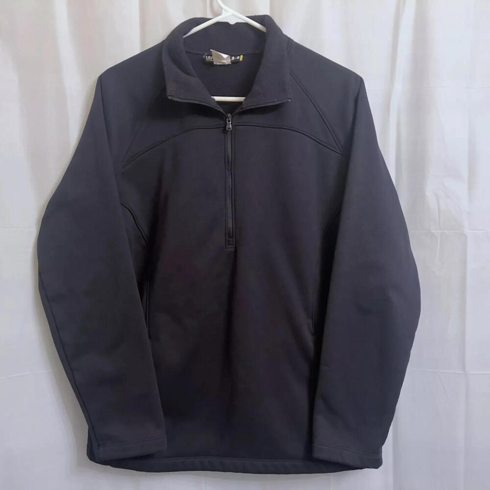 Under Armour 1/2 Zip Pullover Sweatshirt Women's Large L Black